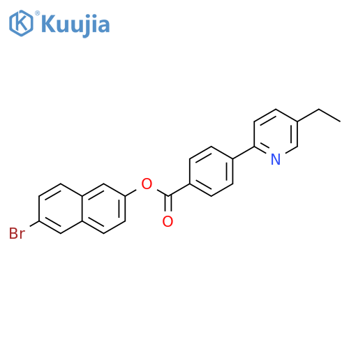 6-bromonaphthalen-2-yl 4-(5-ethylpyridin-2-yl)benzoate structure