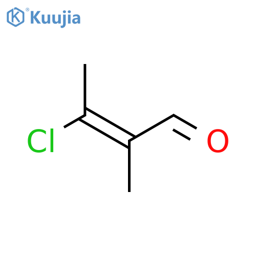 2-Butenal, 3-chloro-2-methyl-, (2E)- structure