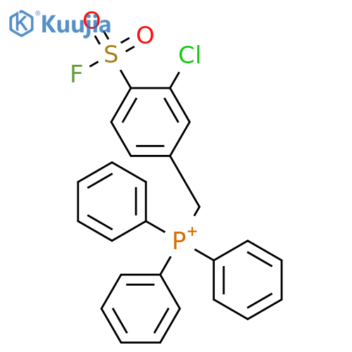 Phosphonium,[[3-chloro-4-(fluorosulfonyl)phenyl]methyl]triphenyl-, bromide (1:1) structure