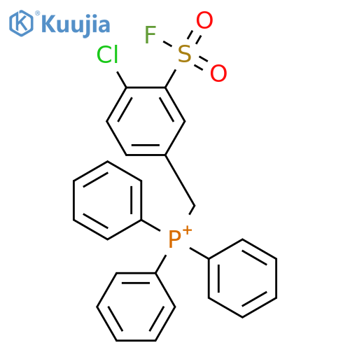 Phosphonium,[[4-chloro-3-(fluorosulfonyl)phenyl]methyl]triphenyl-, bromide (1:1) structure