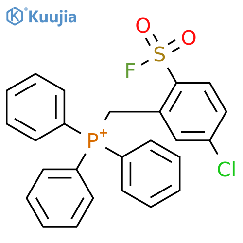 Phosphonium,[[5-chloro-2-(fluorosulfonyl)phenyl]methyl]triphenyl-, bromide (1:1) structure