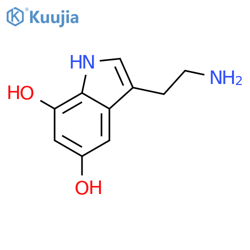 3-(2-aminoethyl)-1H-Indole-5,7-diol structure
