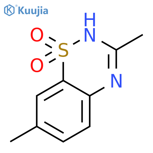 2H-1,2,4-Benzothiadiazine, 3,7-dimethyl-, 1,1-dioxide structure