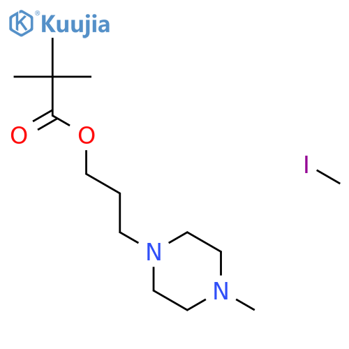 3-(4-methylpiperazin-1-yl)propyl 2,2-dimethylpropanoate - iodomethane (1:1) structure