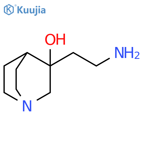 1-Azabicyclo[2.2.2]octan-3-ol, 3-(2-aminoethyl)- structure