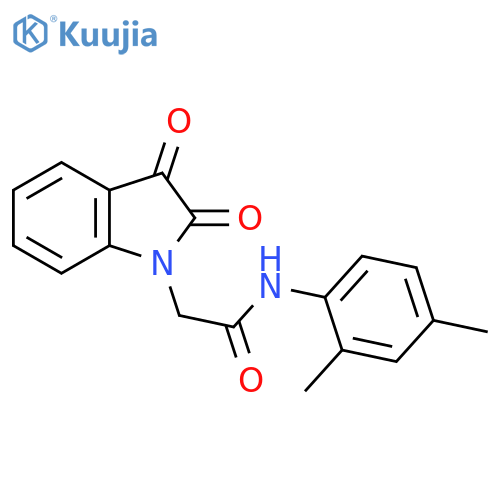 N-(2,4-dimethylphenyl)-2-(2,3-dioxo-2,3-dihydro-1H-indol-1-yl)acetamide structure