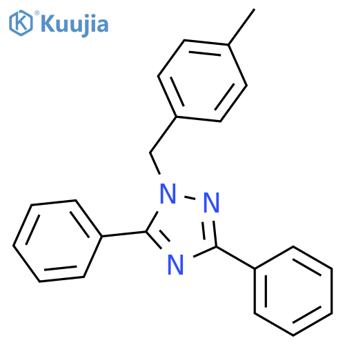 1H-1,2,4-Triazole, 1-[(4-methylphenyl)methyl]-3,5-diphenyl- structure