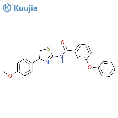 N-4-(4-methoxyphenyl)-1,3-thiazol-2-yl-3-phenoxybenzamide structure