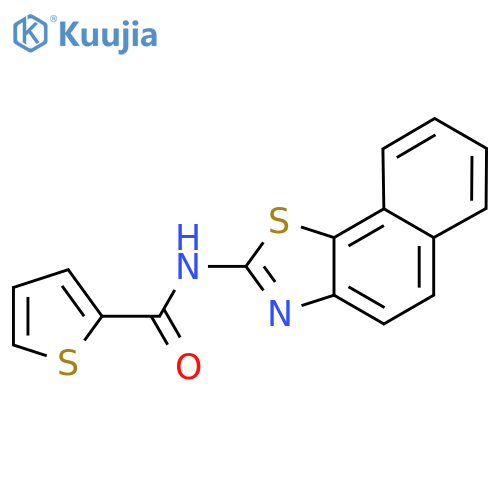 N-(2Z)-2H,3H-naphtho2,1-d1,3thiazol-2-ylidenethiophene-2-carboxamide structure