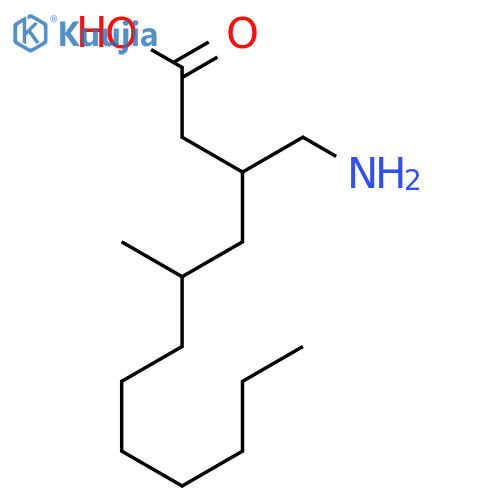 Dodecanoic acid, 3-(aminomethyl)-5-methyl- structure