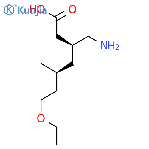 Heptanoic acid, 3-(aminomethyl)-7-ethoxy-5-methyl-, (3S,5S)- structure