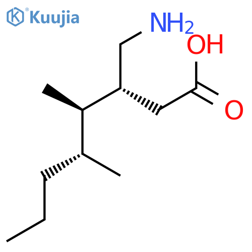 Octanoic acid, 3-(aminomethyl)-4,5-dimethyl-, (3R,4R,5R)- structure
