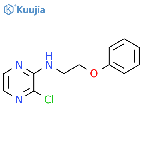 3-chloro-N-(2-phenoxyethyl)pyrazin-2-amine structure
