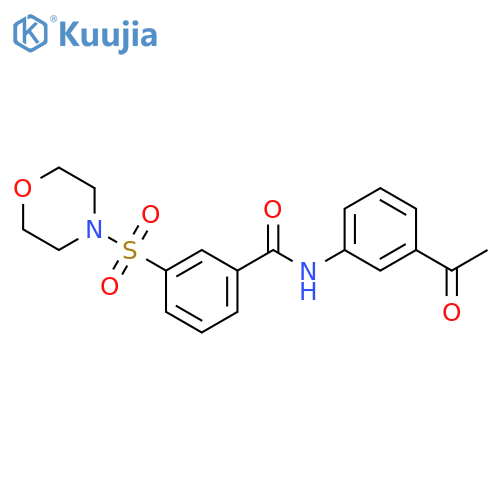 N-(3-acetylphenyl)-3-(morpholine-4-sulfonyl)benzamide structure