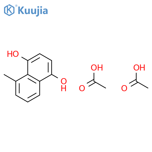 1,4-Naphthalenediol, 5-methyl-, diacetate structure