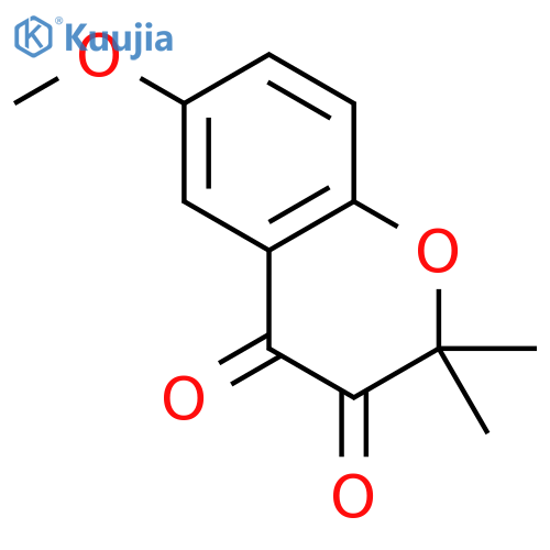 2H-1-Benzopyran-3,4-dione, 6-methoxy-2,2-dimethyl- structure