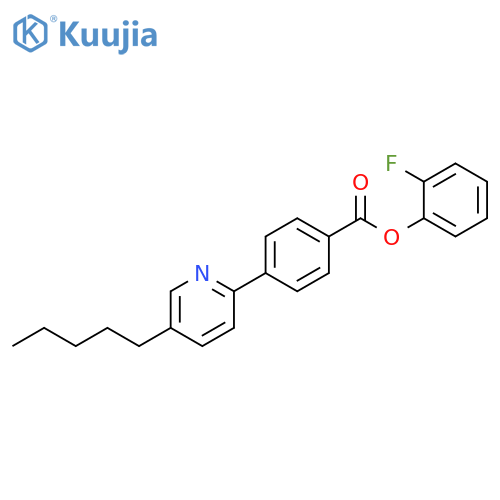 2-fluorophenyl 4-(5-pentylpyridin-2-yl)benzoate structure
