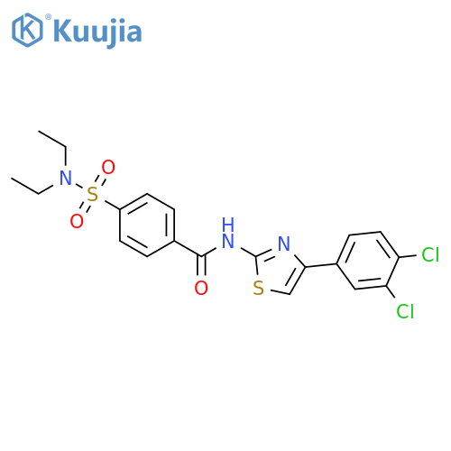 N-4-(3,4-dichlorophenyl)-1,3-thiazol-2-yl-4-(diethylsulfamoyl)benzamide structure