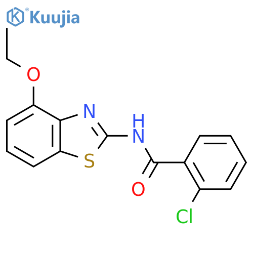 2-chloro-N-(4-ethoxy-1,3-benzothiazol-2-yl)benzamide structure