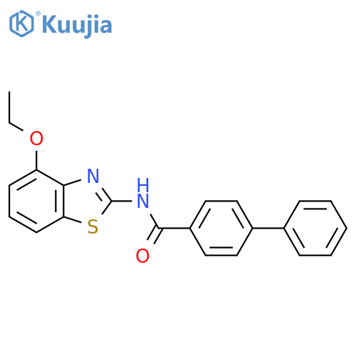 N-(4-ethoxy-1,3-benzothiazol-2-yl)-1,1'-biphenyl-4-carboxamide structure