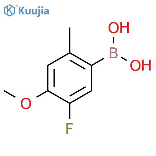 Boronic acid, (5-fluoro-4-methoxy-2-methylphenyl)- structure
