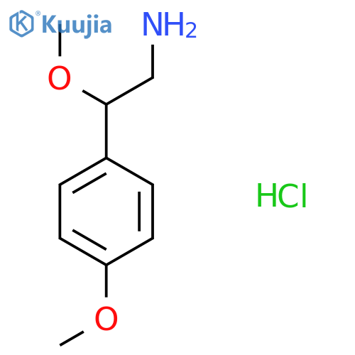 2-Methoxy-2-(4-methoxyphenyl)ethanamine;hydrochloride structure
