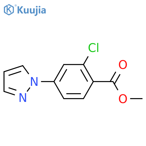 Methyl 2-chloro-4-(1H-pyrazol-1-yl)benzoate structure
