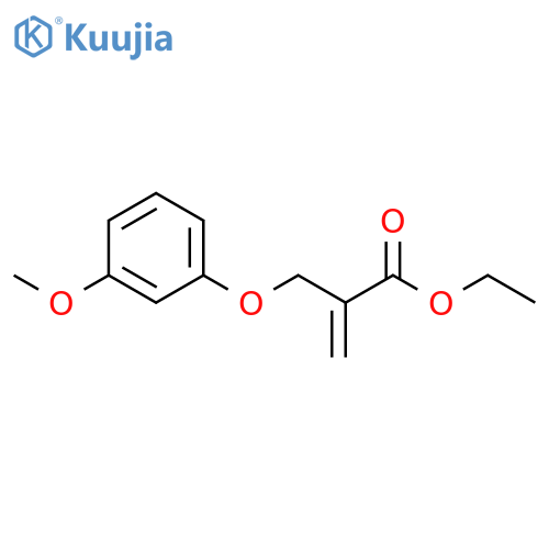 2-Propenoic acid, 2-[(3-methoxyphenoxy)methyl]-, ethyl ester structure