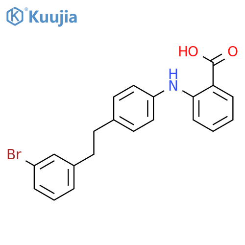 Benzoic acid, 2-[[4-[2-(3-bromophenyl)ethyl]phenyl]amino]- structure