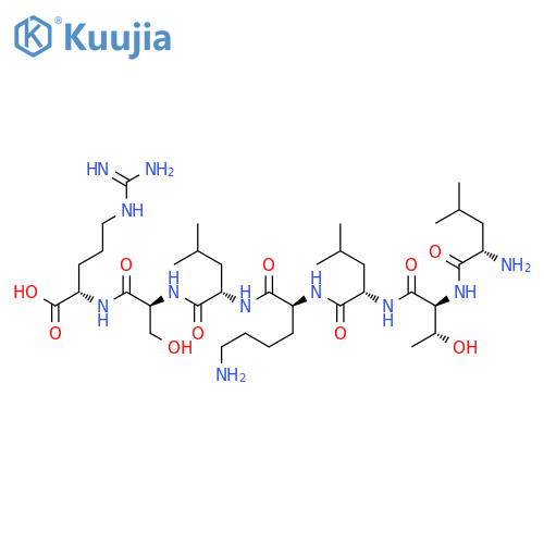 L-Arginine, L-leucyl-L-threonyl-L-leucyl-L-lysyl-L-leucyl-L-seryl- structure
