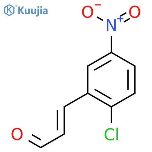 3-(2-chloro-5-nitrophenyl)prop-2-enal structure