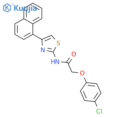 2-(4-chlorophenoxy)-N-4-(naphthalen-1-yl)-1,3-thiazol-2-ylacetamide structure