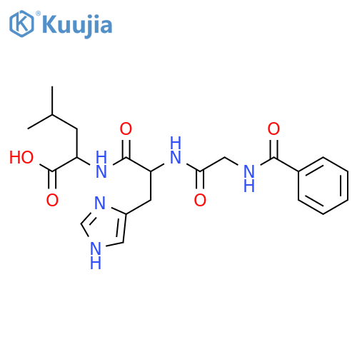 Hippuryl-L-histidyl-L-leucine structure