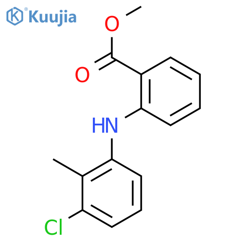 Benzoic Acid, 2-(3-chloro-2-methylphenyl)amino-, methyl ester structure