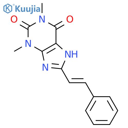 1H-Purine-2,6-dione, 3,7-dihydro-1,3-dimethyl-8-(2-phenylethenyl)- structure