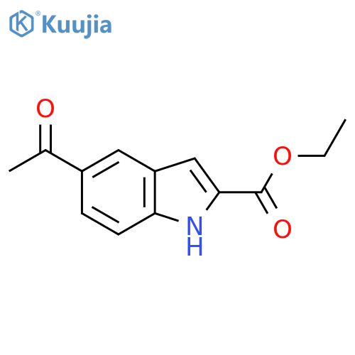 Ethyl 5-acetyl-1H-indole-2-carboxylate structure