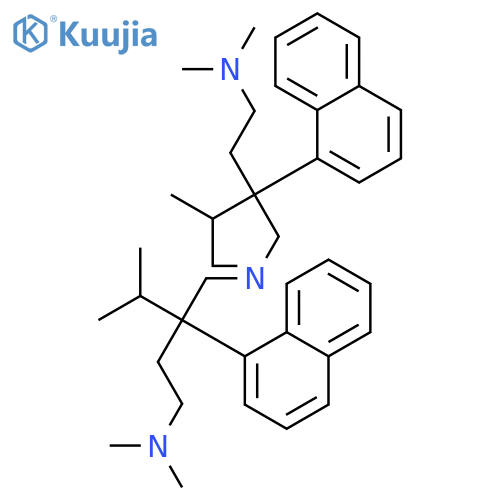 1,4-Butanediamine,N1-[2-[2-(dimethylamino)ethyl]-3-methyl-2-(1-naphthalenyl)butylidene]-N4,N4-dimethyl-2-(1-methylethyl)-2-(1-naphthalenyl)- structure