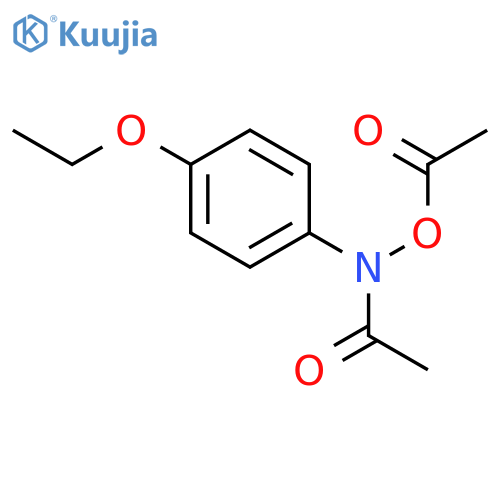 Acetamide,N-(acetyloxy)-N-(4-ethoxyphenyl)- structure