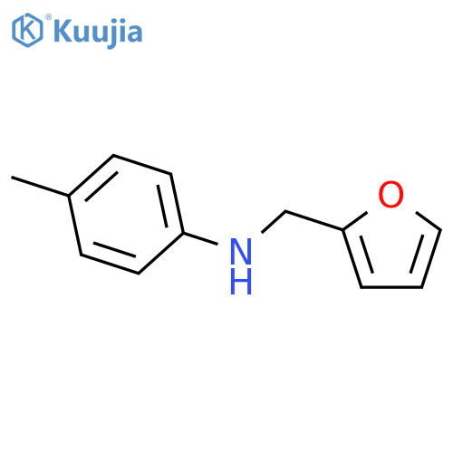N-(Furan-2-ylmethyl)-4-methylaniline structure