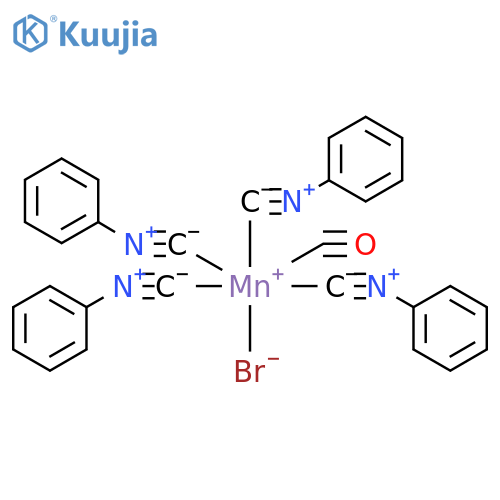 Manganese, bromocarbonyltetrakis(isocyanobenzene)- structure