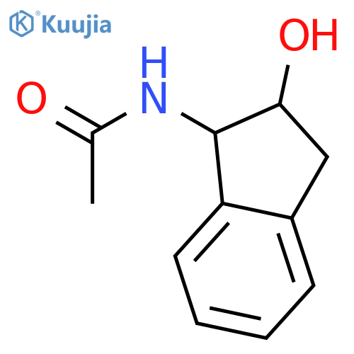 N-(1R,2S)-2-hydroxy-2,3-dihydro-1H-inden-1-ylacetamide structure