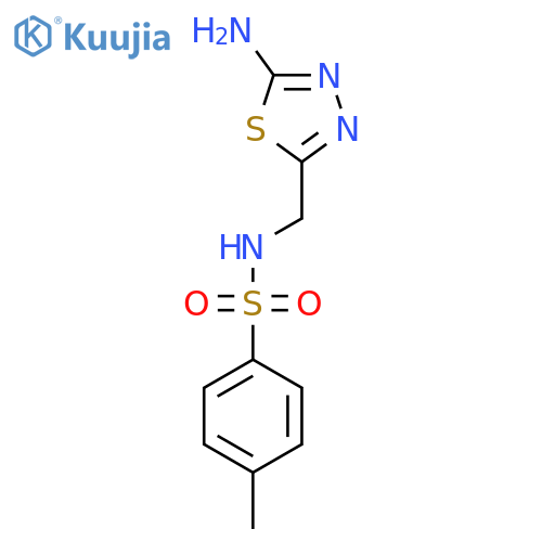 N-[(5-Amino-1,3,4-thiadiazol-2-yl)methyl]-4-methylbenzenesulfonamide structure