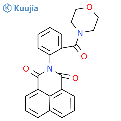 3-2-(morpholine-4-carbonyl)phenyl-3-azatricyclo7.3.1.0^{5,13}trideca-1(13),5,7,9,11-pentaene-2,4-dione structure