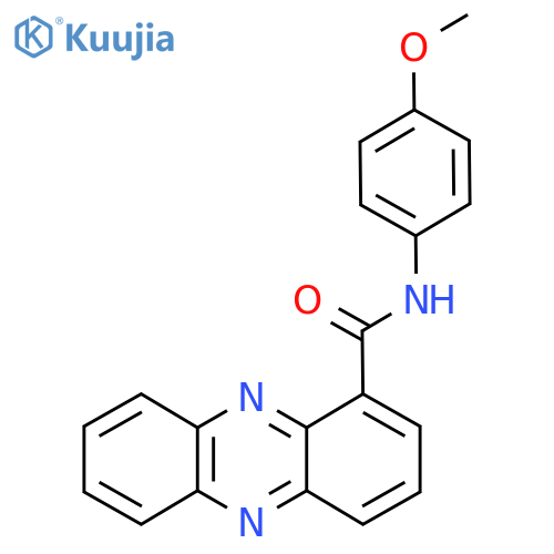 N-(4-methoxyphenyl)phenazine-1-carboxamide structure