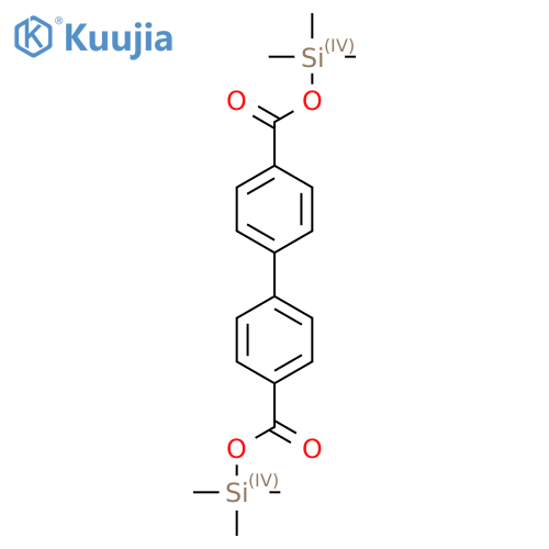 4,4'-Biphenyldicarboxylic acid, bis(trimethylsilyl) ester structure