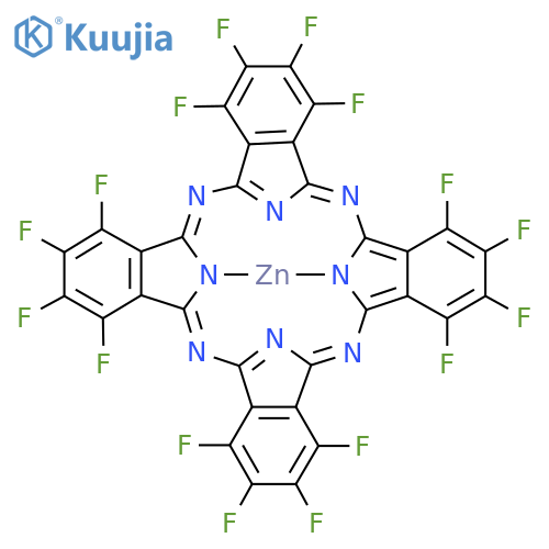 Zinc 1,2,3,4,8,9,10,11,15,16,17,18,22,23,24,25-hexadecafluoro-29H,31H-phthalocyanine structure