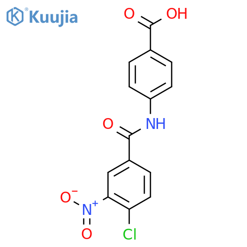 4-(4-chloro-3-nitrobenzamido)benzoic acid structure