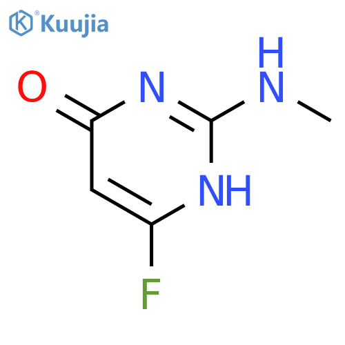 4(1H)-Pyrimidinone,6-fluoro-2-(methylamino)- structure