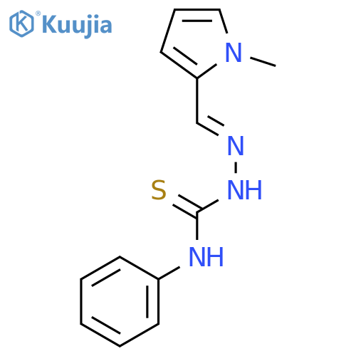 Hydrazinecarbothioamide,2-[(1-methyl-1H-pyrrol-2-yl)methylene]-N-phenyl- structure