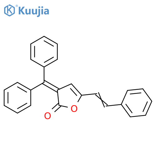 2(3H)-Furanone, 3-(diphenylmethylene)-5-(2-phenylethenyl)- structure